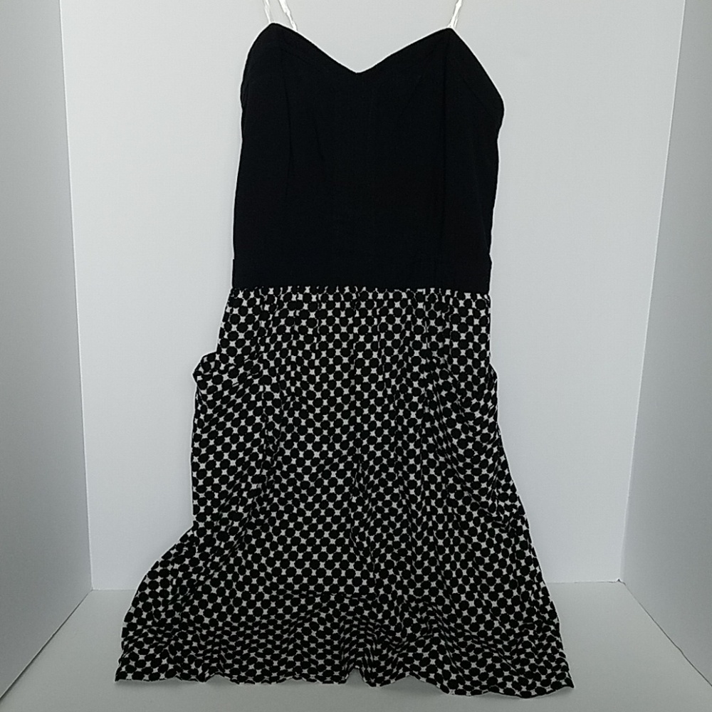 Xhilaration Strapless Black Dress Pockets Small